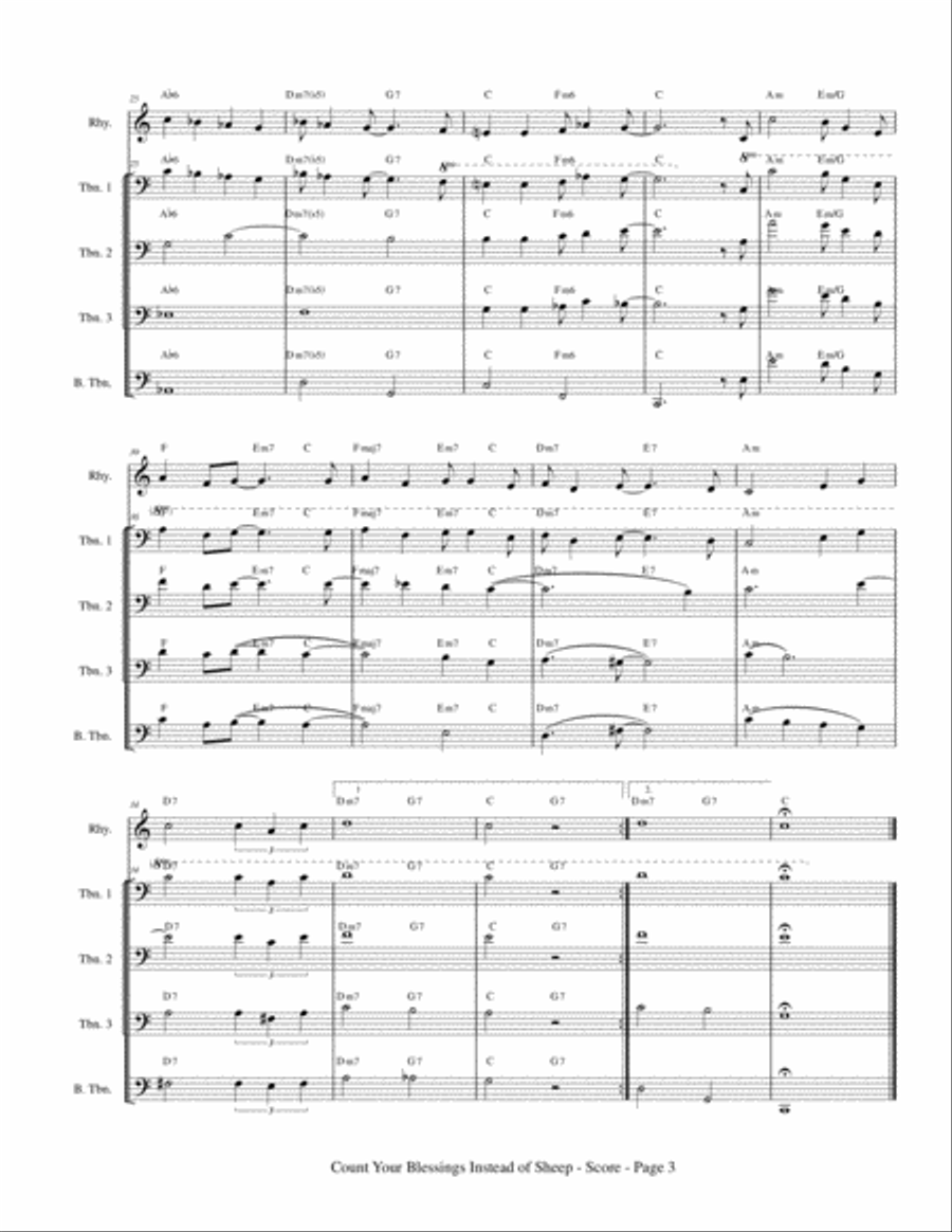 Count Your Blessings Instead Of Sheep Jazz Ensemble scores gallery preview page 5