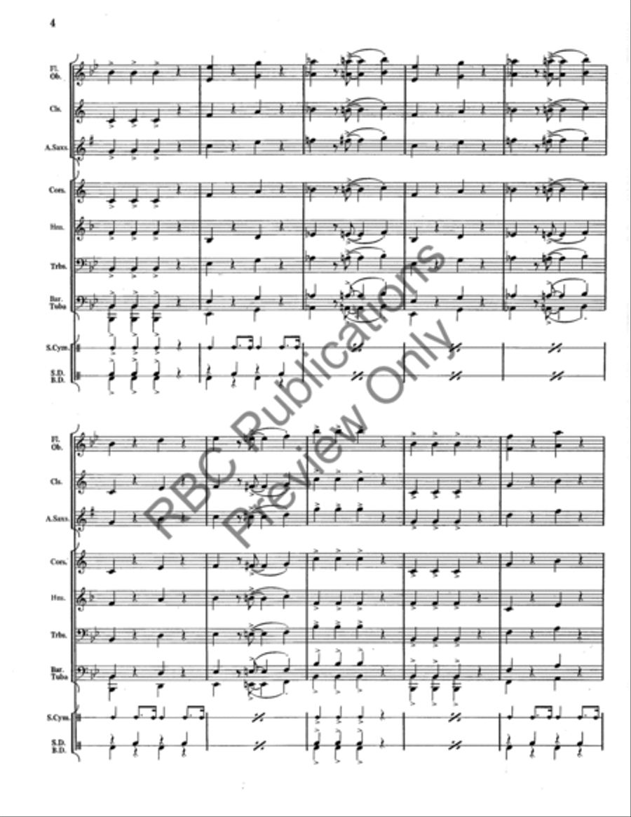 Band Room Riff Concert Band scores gallery preview page 5