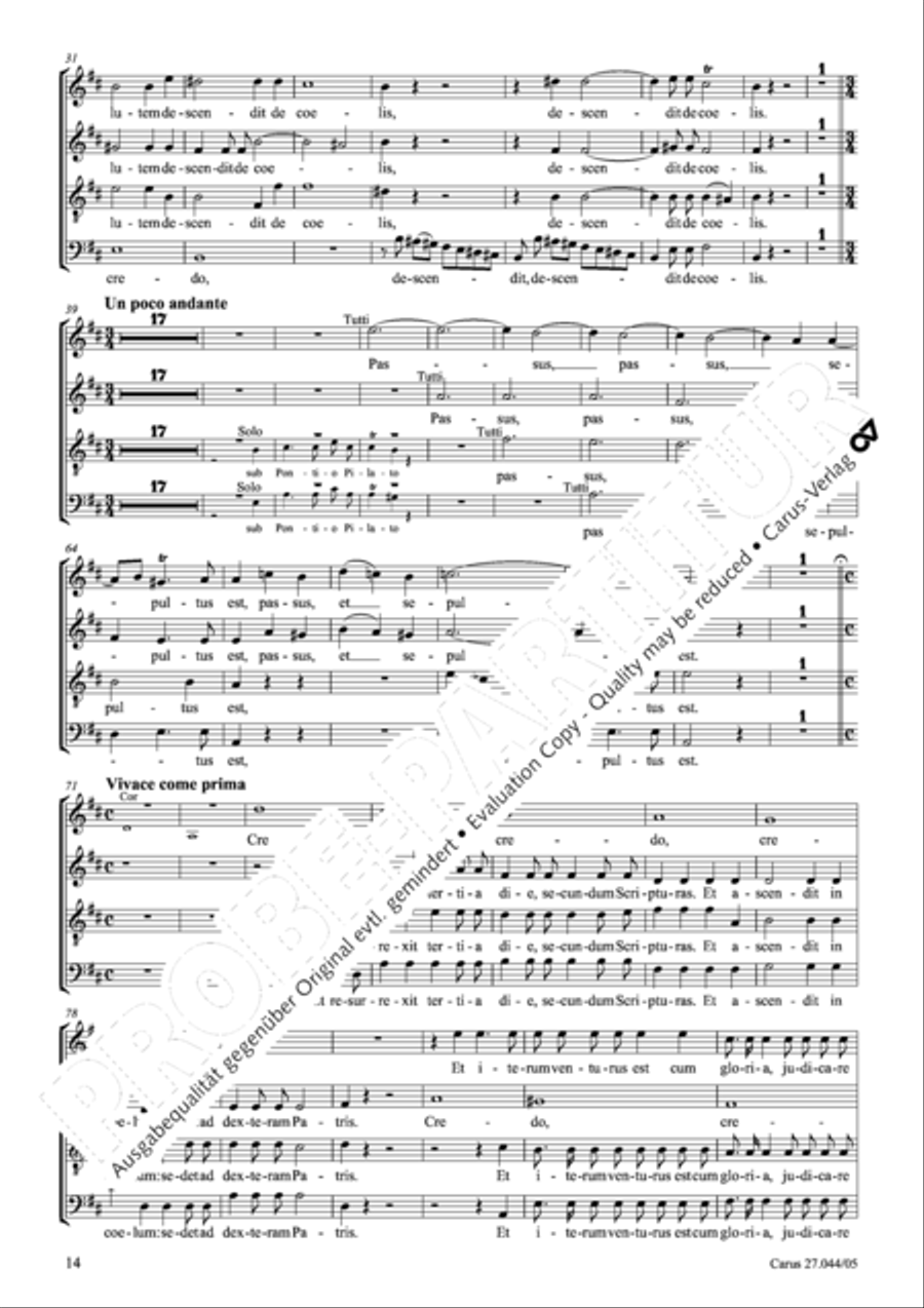 Messa per il Santissimo Natale 4-Part scores gallery preview page 15