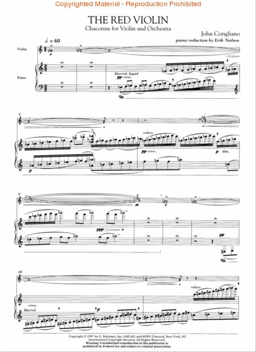 The Red Violin Violin Solo scores gallery preview page 2