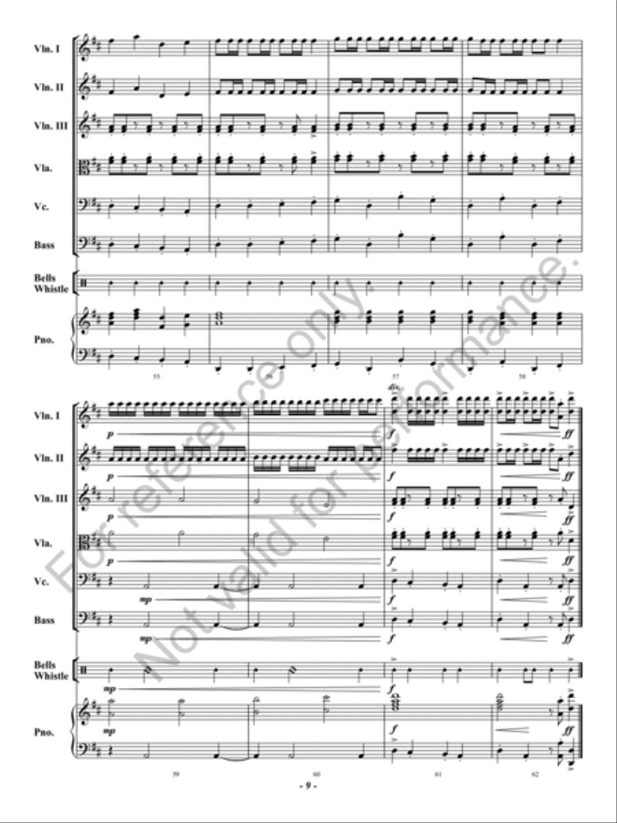 Santa's Wild Ride String Orchestra scores gallery preview page 10
