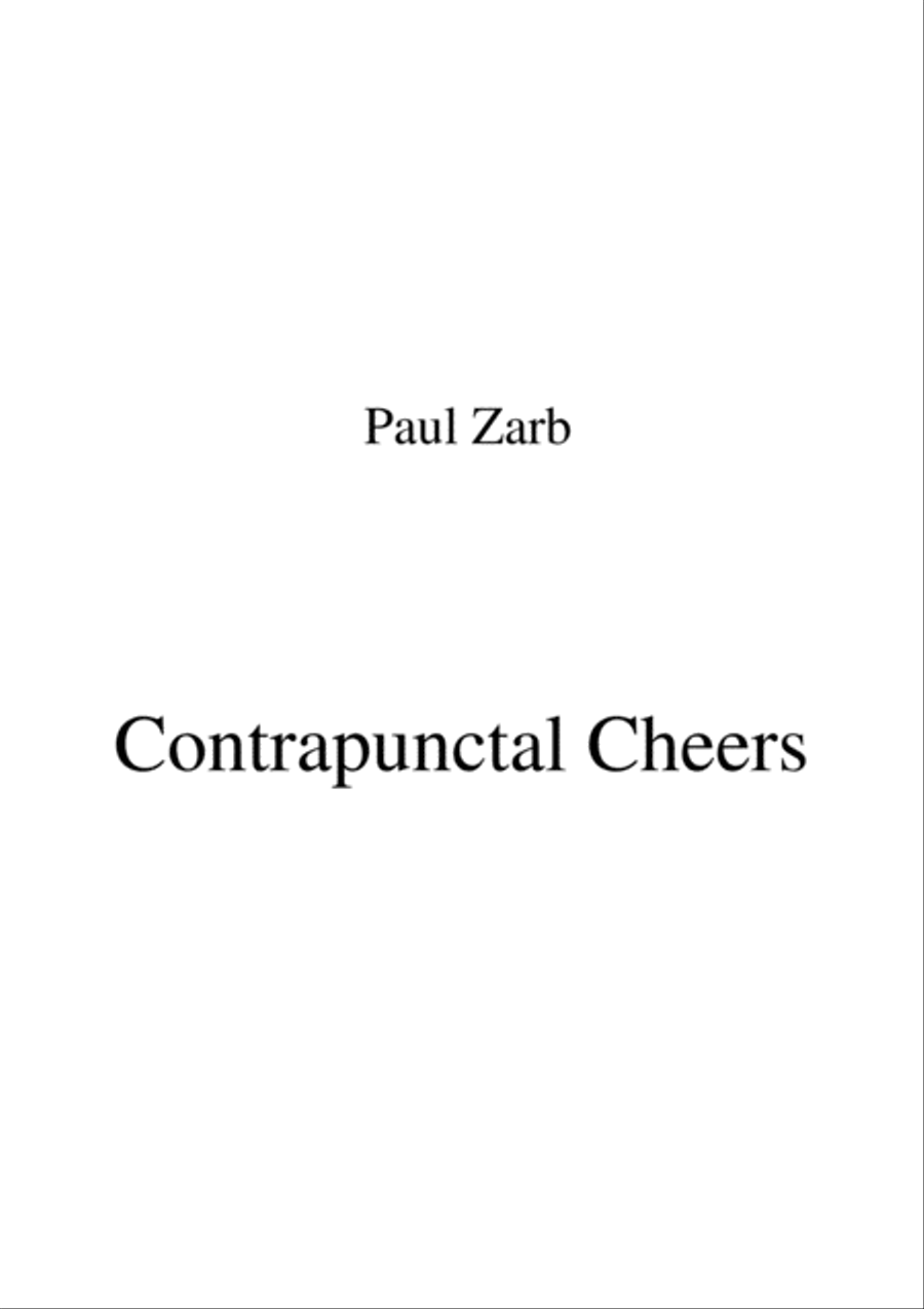Contrapunctal Cheers Contrapunctal Cheers Piano Solo scores gallery preview page 1