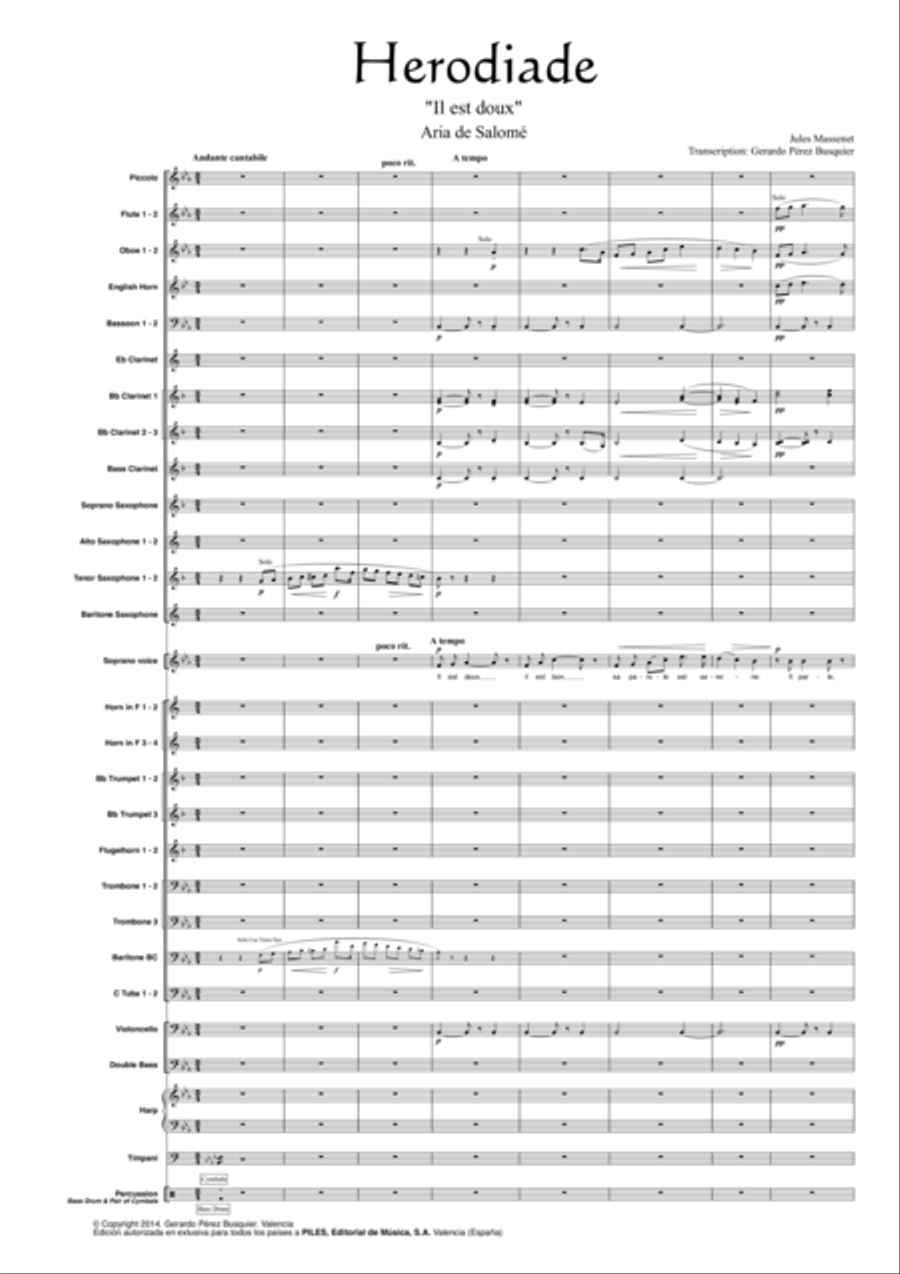 Herodiade Concert Band scores gallery preview page 2