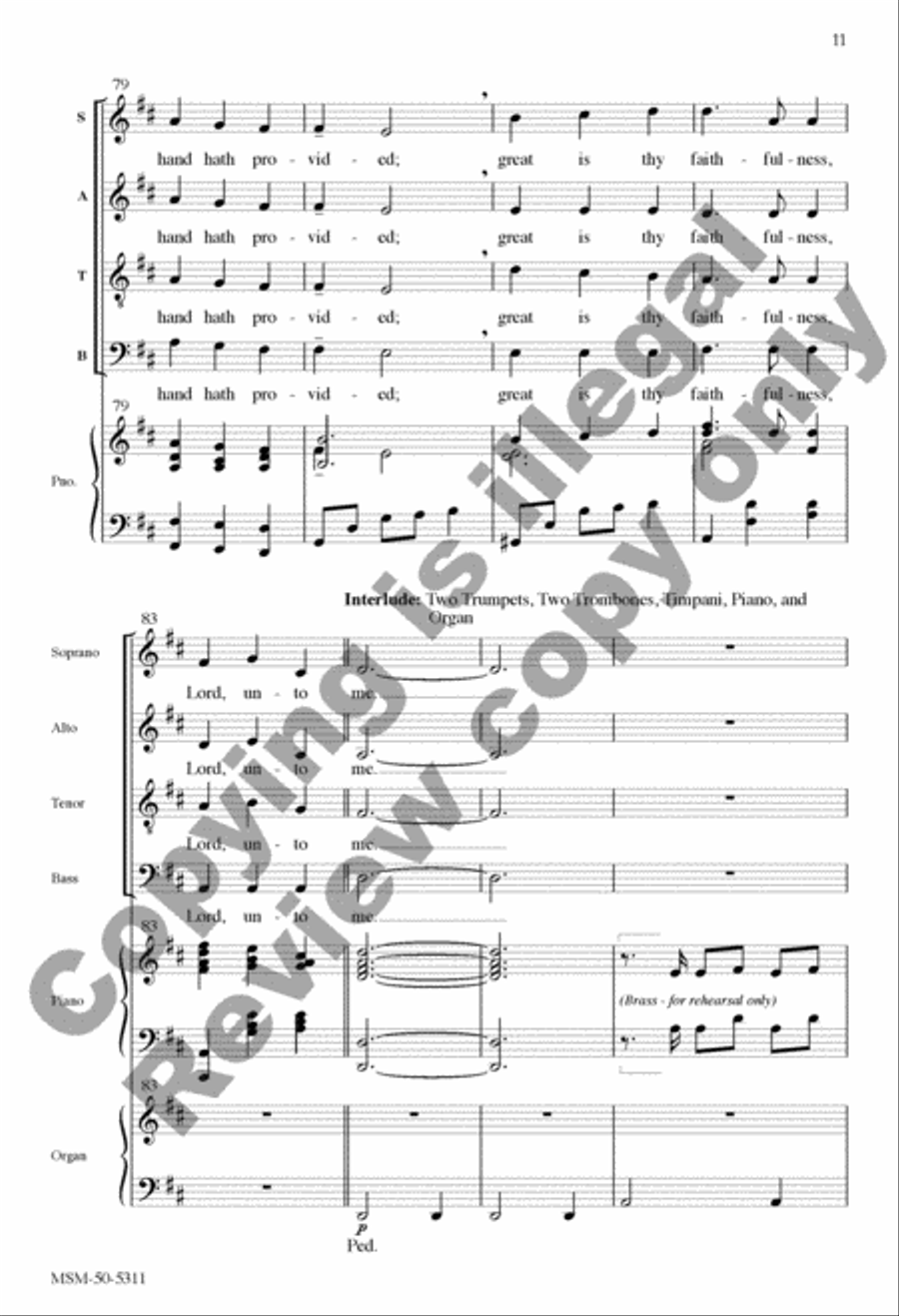 Great Is Thy Faithfulness Divisi scores gallery preview page 26