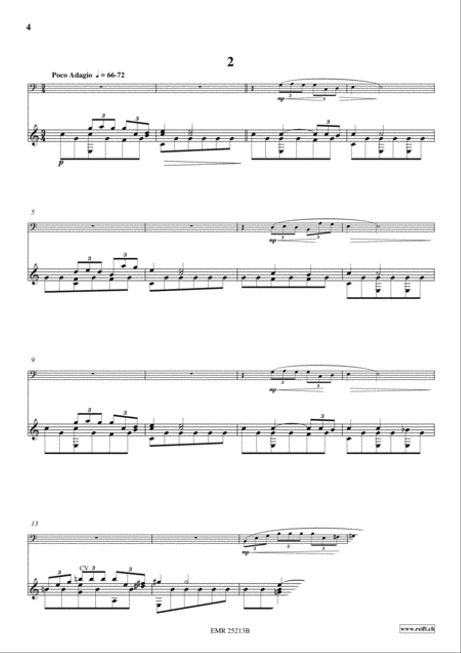 2 Feuillets d'Album 2 Feuillets d'Album Trombone scores gallery preview page 4
