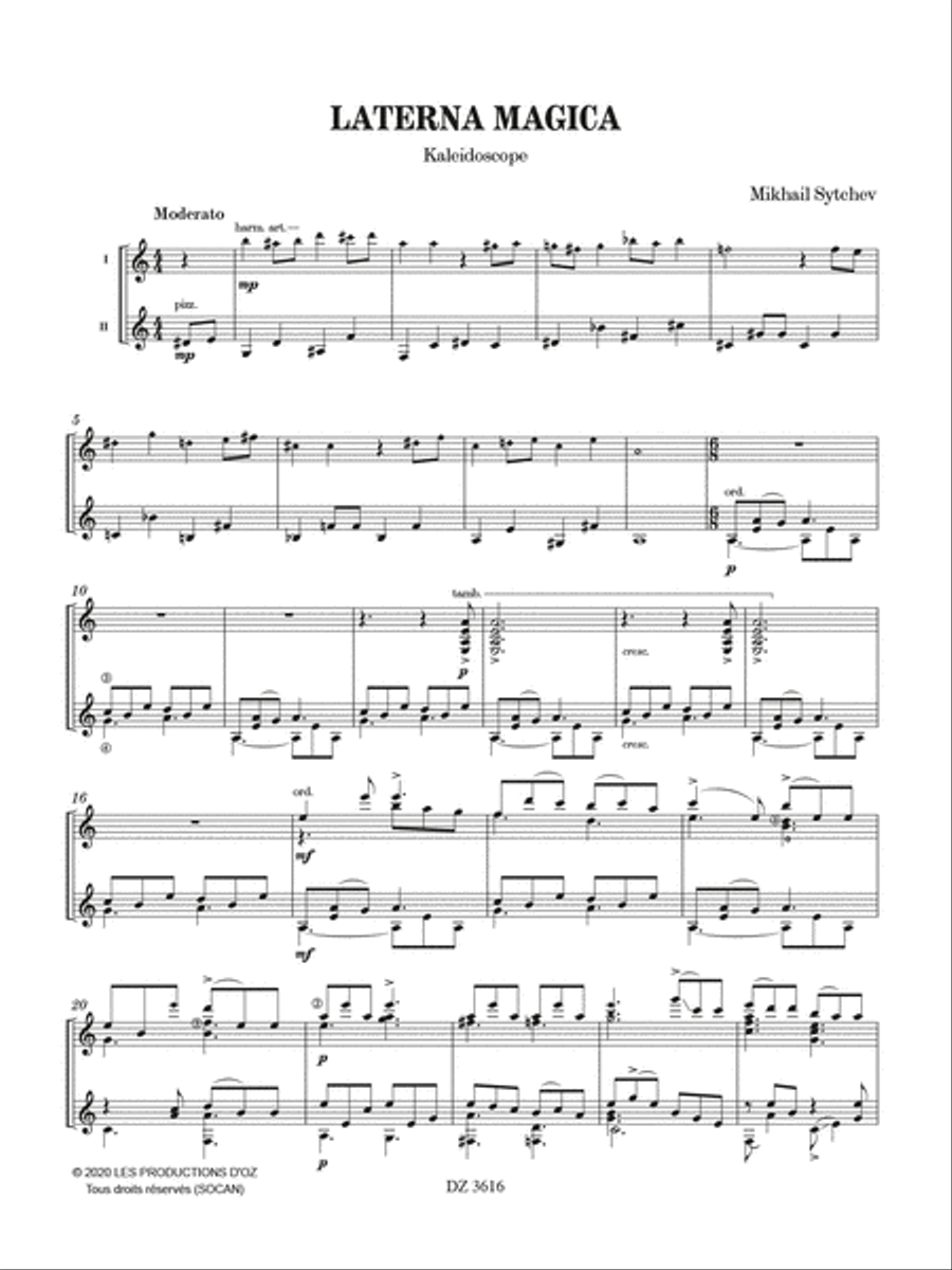 Laterna magica Laterna magica Classical Guitar scores gallery preview page 2