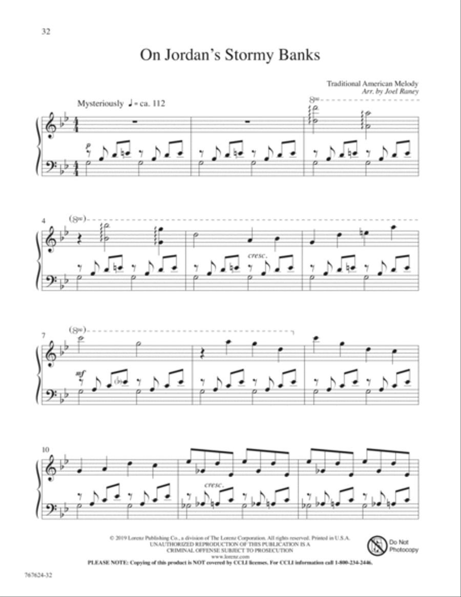 Hymns for a Raney Sunday Piano Solo scores gallery preview page 13