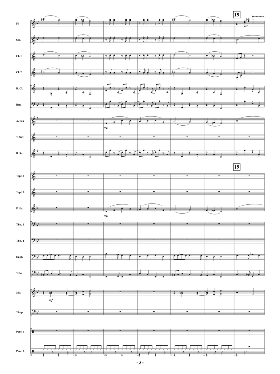 Tuba Christmas: Score Concert Band scores gallery preview page 5