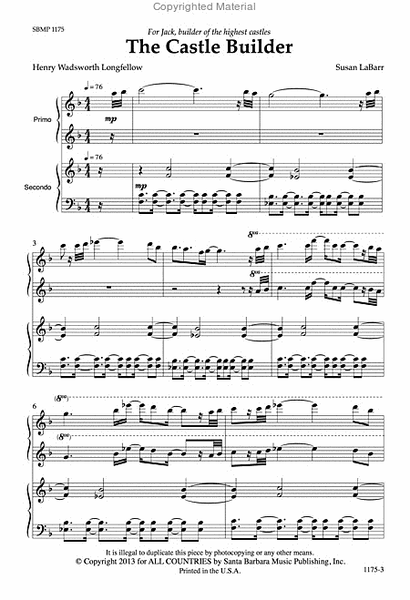The Castle Builder - SATB Octavo image number null