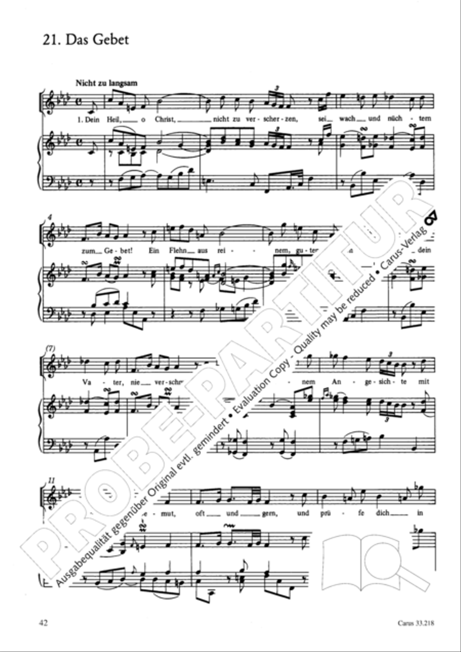Geistliche Oden und Lieder (Gellert) Collection / Songbook scores gallery preview page 37