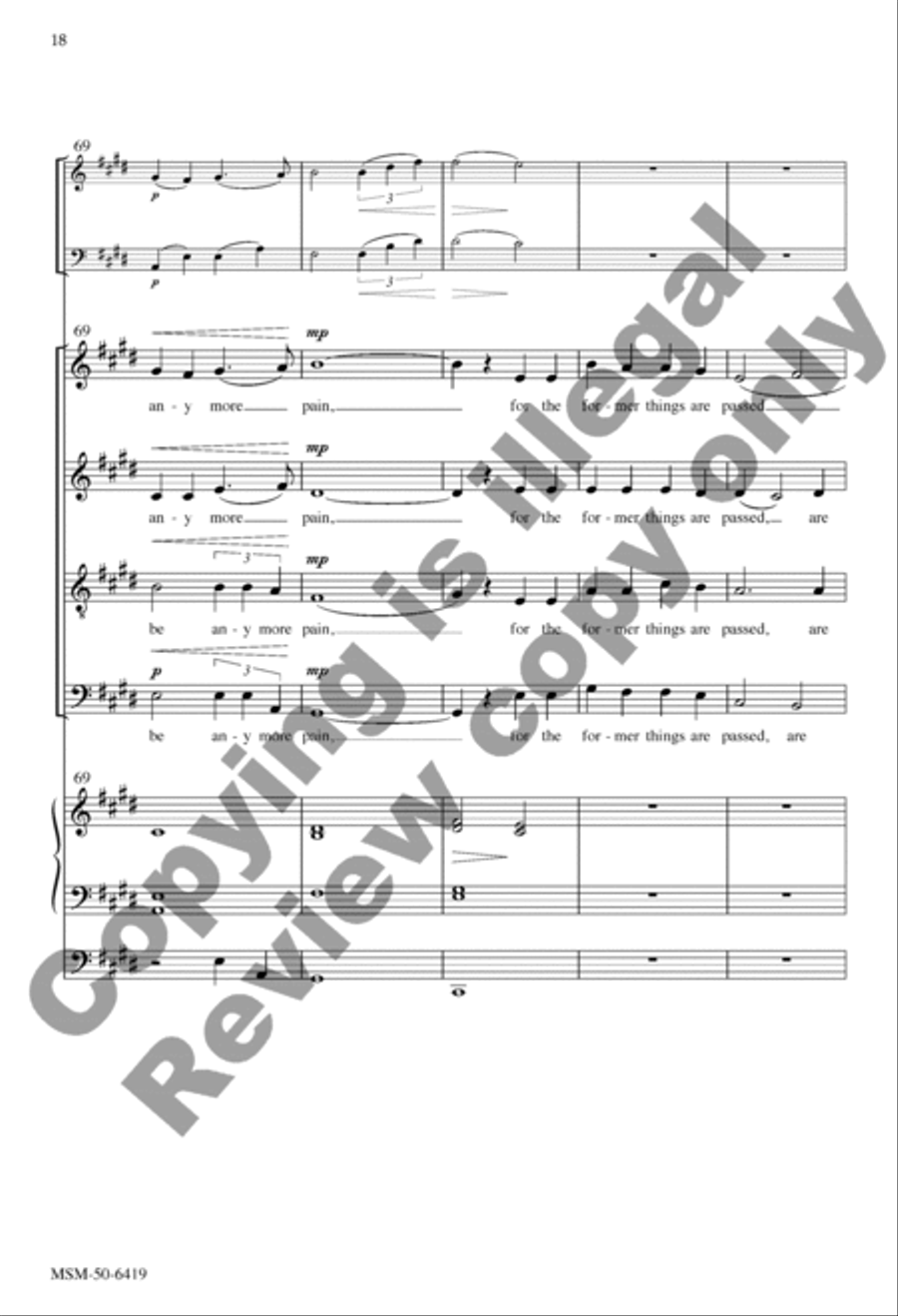 And I Saw a New Heaven (Choral Score) Divisi scores gallery preview page 18