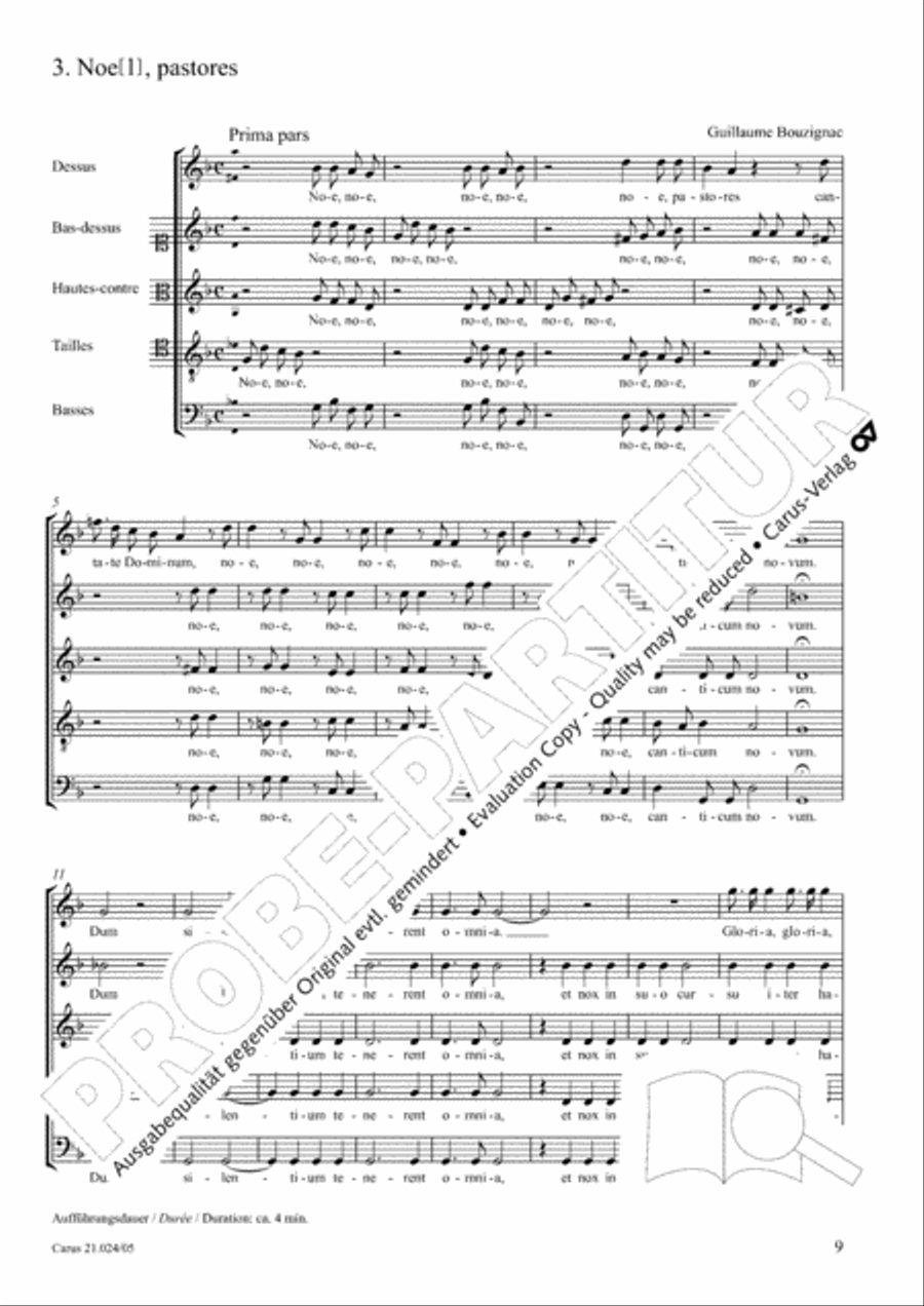 Four Christmas motets (Vier Motetten fur die Weihnachtszeit) Choir scores gallery preview page 10