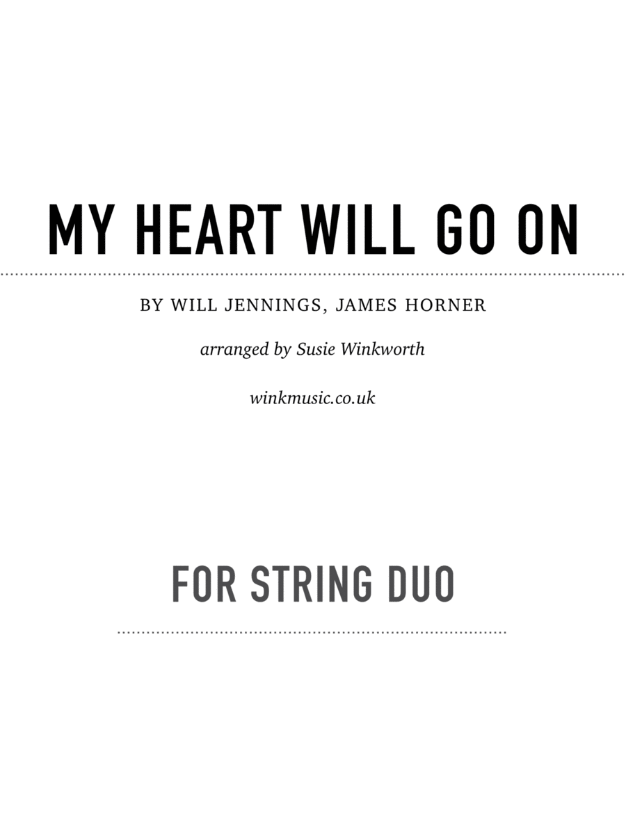 My Heart Will Go On (love Theme From 'titanic')