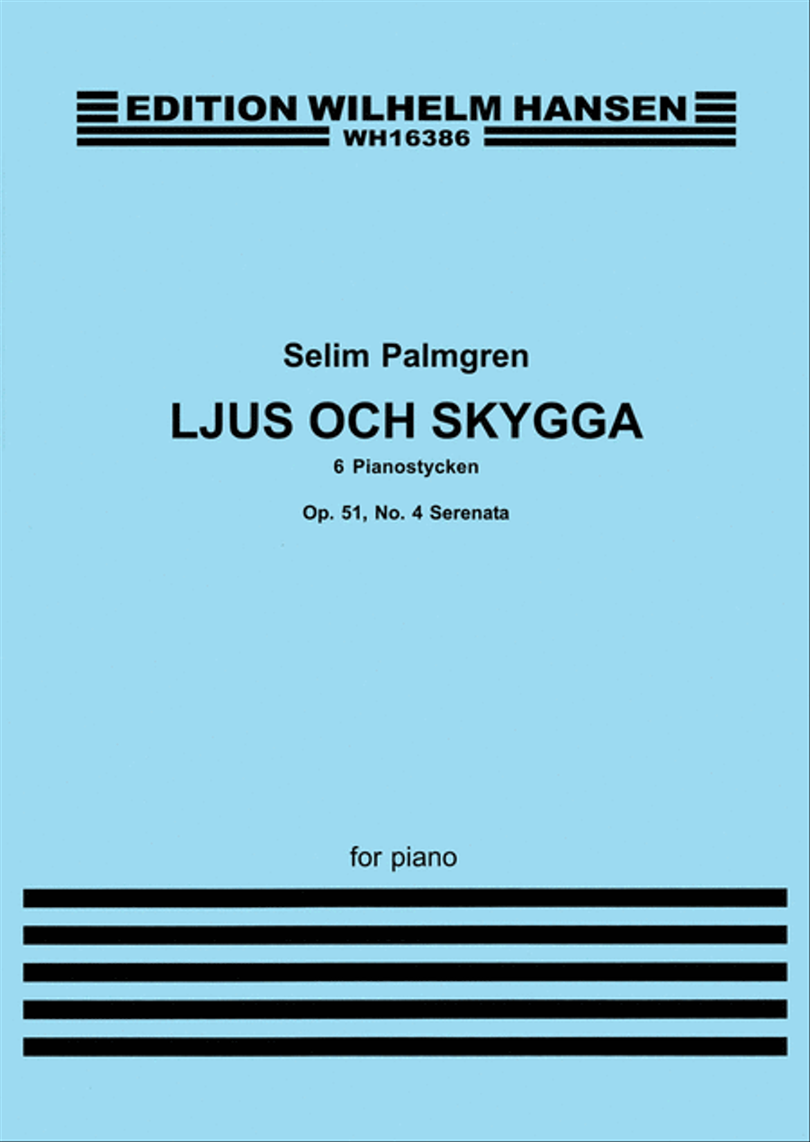Serenade Op. 51, No. 4 - Ljus Och Skygga Piano Solo scores gallery preview page 1