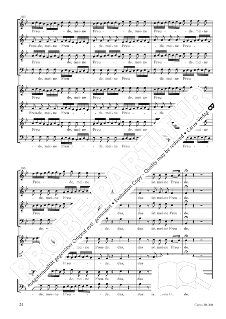 J.L. Bach: The complete motets Choir scores gallery preview page 31