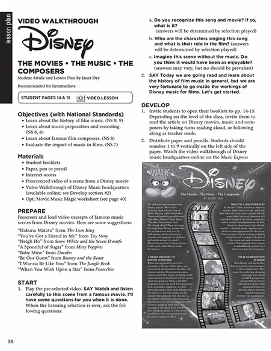 Disney: The Movies, The Music Choir scores gallery preview page 5