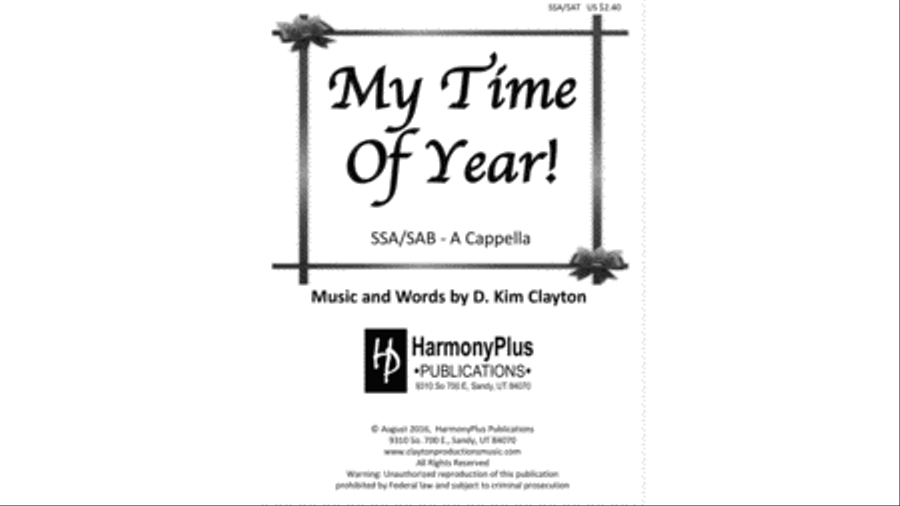 My Time Of Year! 3-Part scores gallery preview page 1
