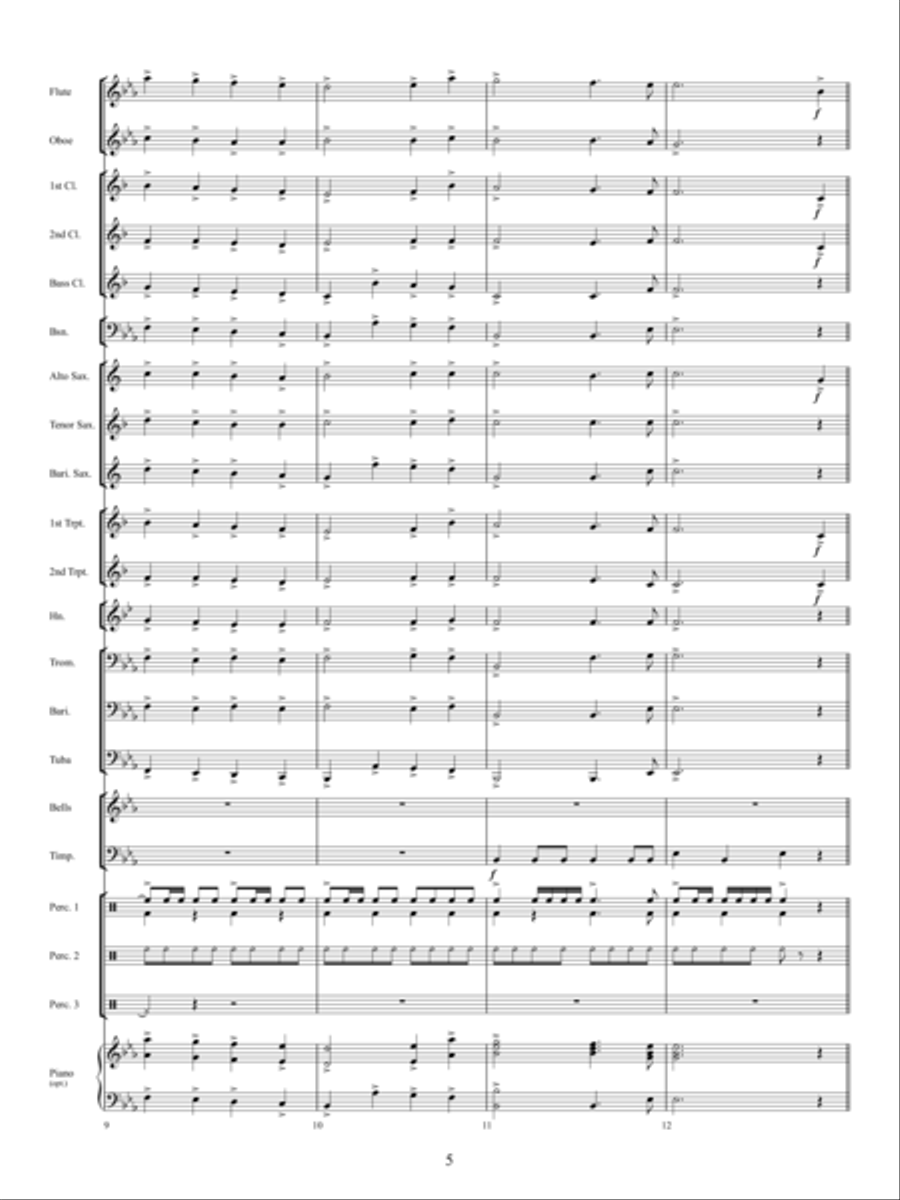 The Twelve Songs of Christmas Concert Band scores gallery preview page 4
