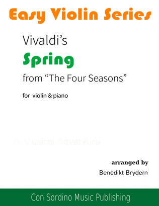 Book cover for Vivaldi Spring Easy Violin