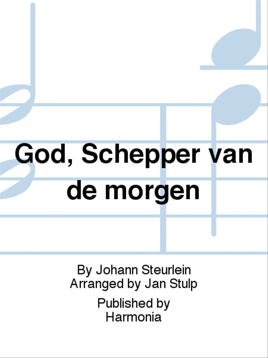 God, Schepper van de morgen 4-Part scores gallery preview page 1