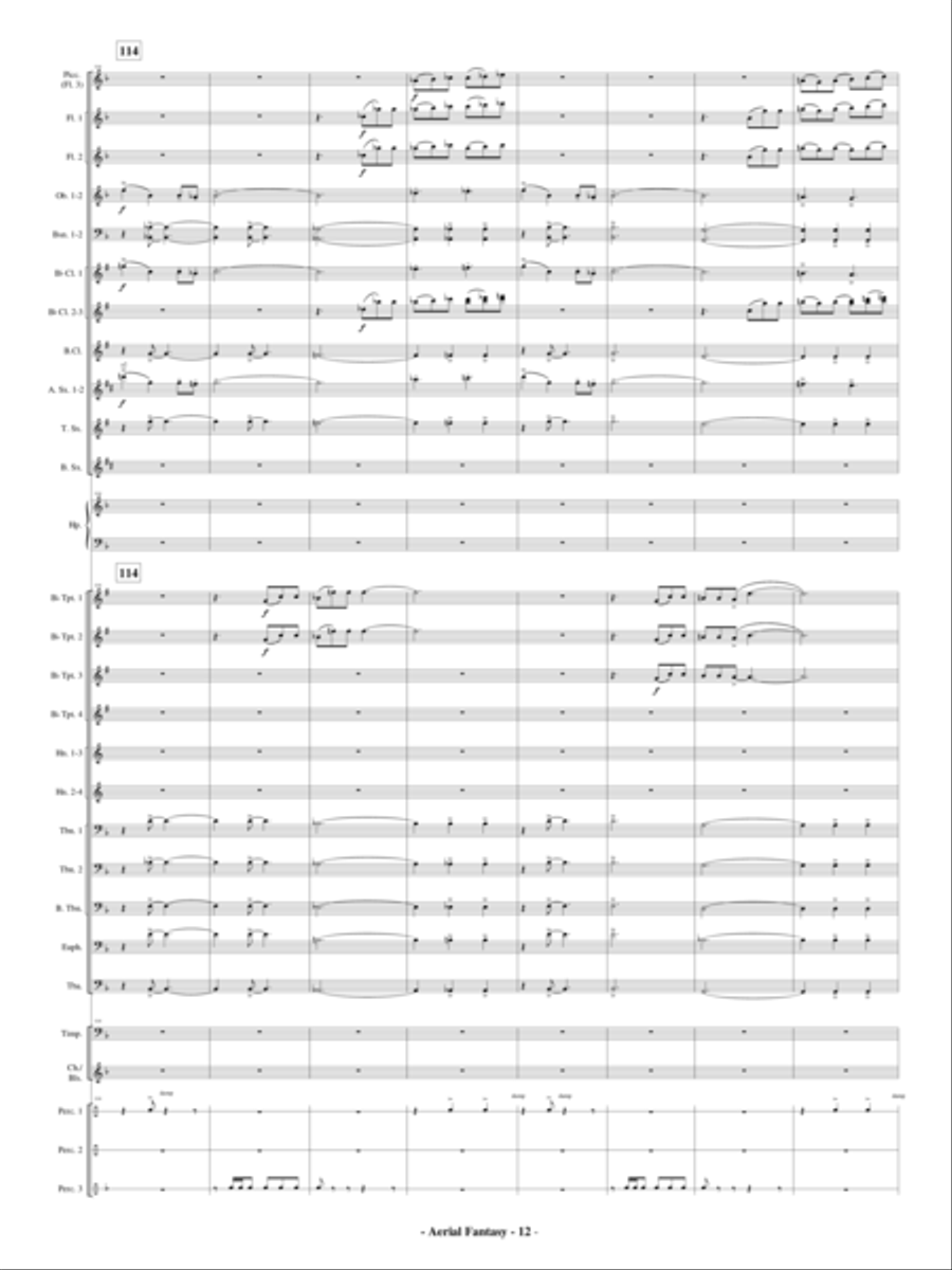 Aerial Fantasy Aerial Fantasy Concert Band scores gallery preview page 13