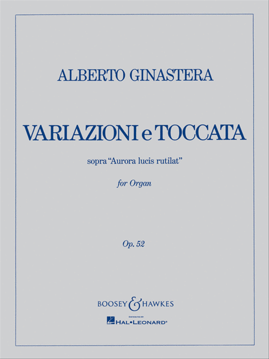 Variazioni E Toccata, Op. 52