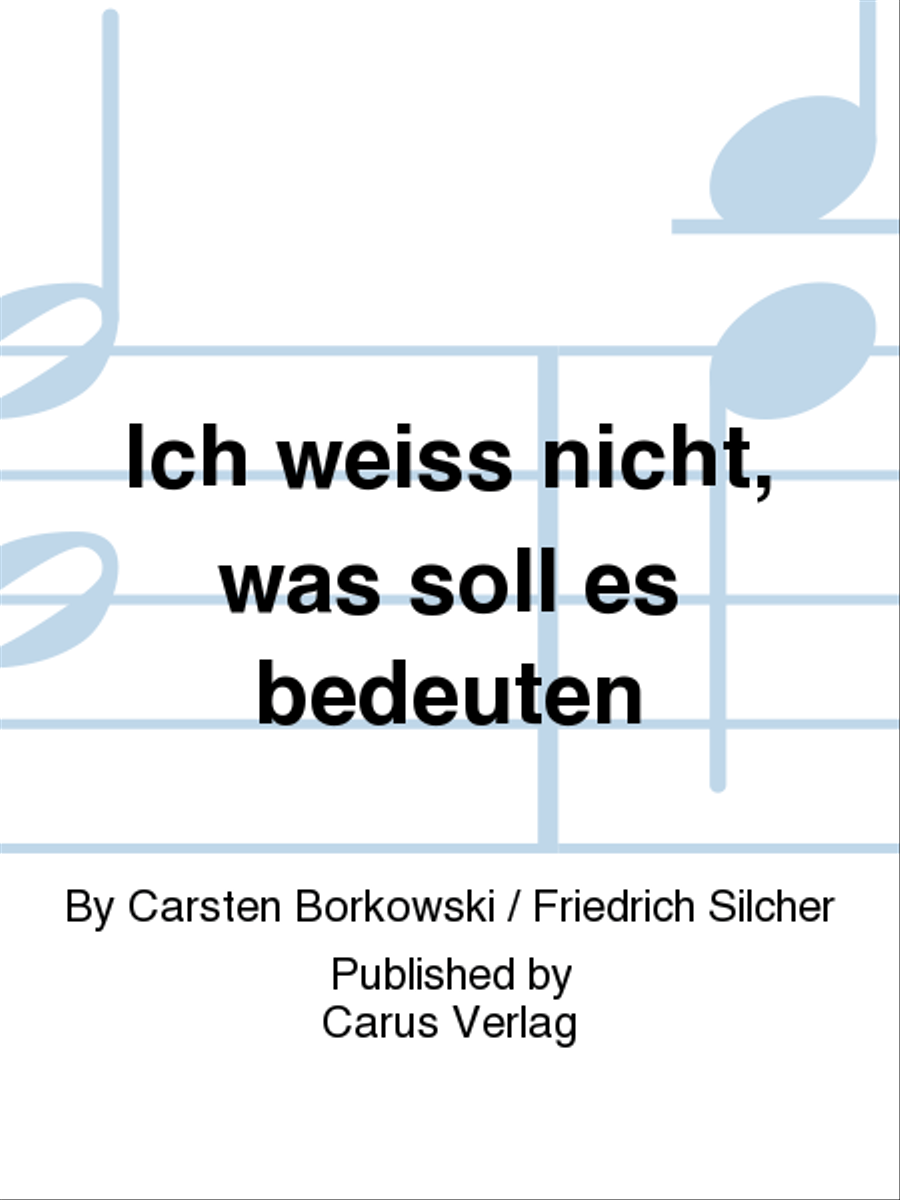 Ich weiss nicht, was soll es bedeuten Women's Choir scores gallery preview page 1