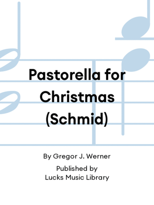 Book cover for Pastorella for Christmas (Schmid)