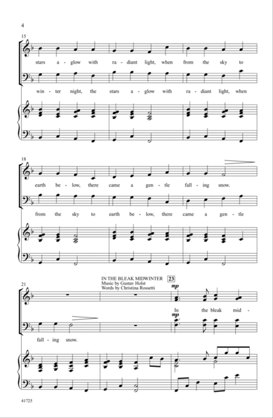 Winter Canon Winter Canon Choir scores gallery preview page 3