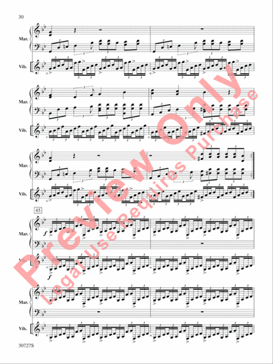 The Gershwin Mallet Collection Percussion scores gallery preview page 31