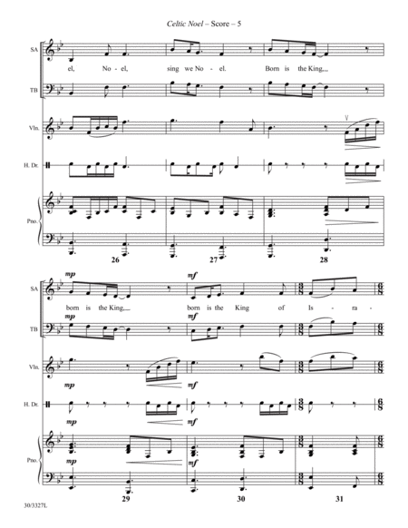 Celtic Noel - Instrumental Score and Parts image number null