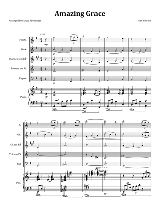 Amazing Grace - Woodwind Quintet & Piano