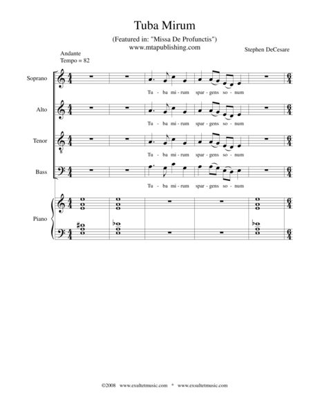 Tuba Mirum (from "Missa De Profunctis") image number null