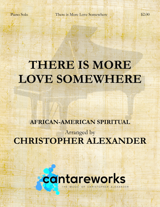 Book cover for There is More Love Somewhere