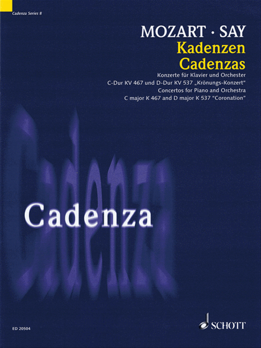 Cadenza - Concertos for Piano and Orchestra in C Major, K. 457 and D Major K. 537 "Coronation"