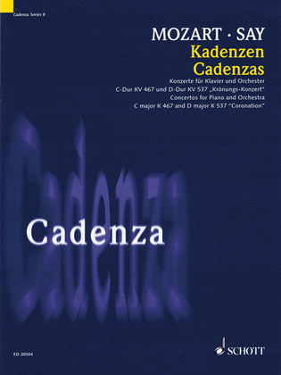 Book cover for Cadenza - Concertos for Piano and Orchestra in C Major, K. 457 and D Major K. 537 "Coronation"