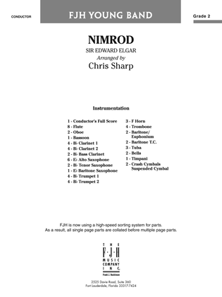 Book cover for Nimrod: Score