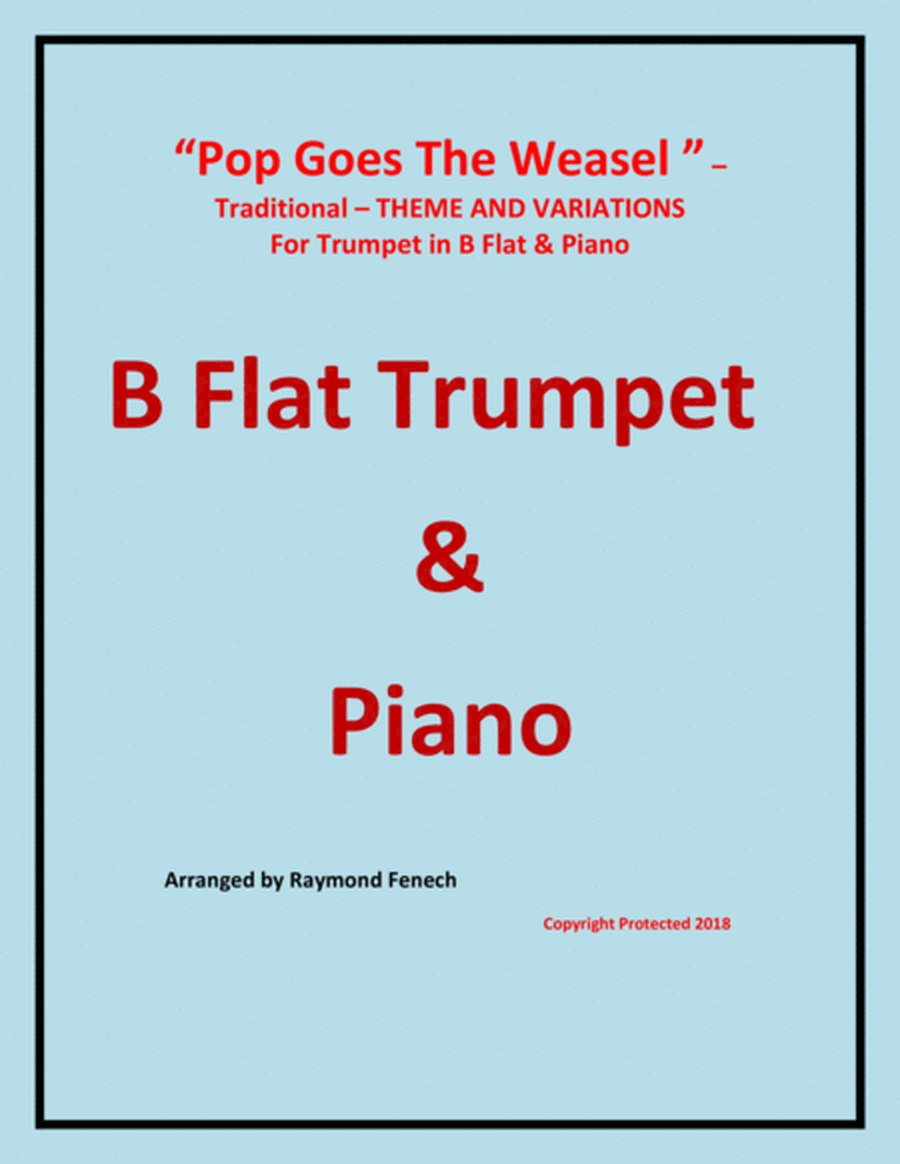 Pop Goes the Weasel - Theme and Variations For B Flat Trumpet and Piano image number null