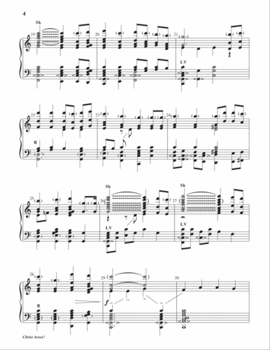 Christ Arose! Christ Arose! 5-Octaves scores gallery preview page 4