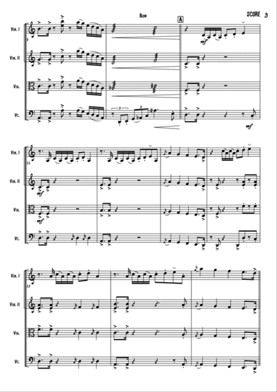 Bom String Quartet scores gallery preview page 3