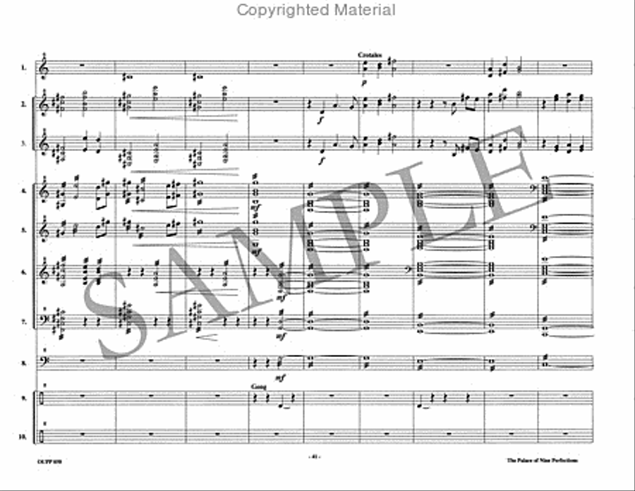 The Palace of Nine Perfections Percussion Ensemble scores gallery preview page 11