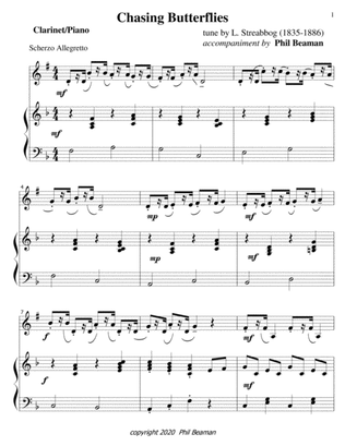 Chasing Butterflies-clarinet/piano