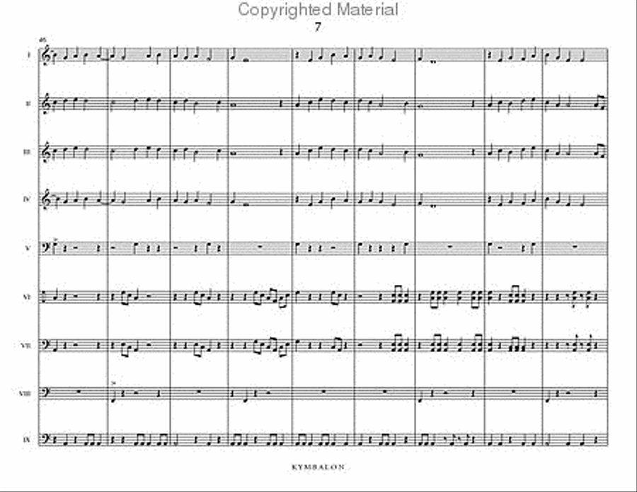 Kymbalon Percussion Ensemble scores gallery preview page 8