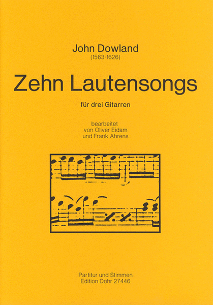 Zehn Lautensongs (für Gitarren-Trio)
