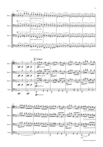 Prelude in C-sharp minor (Rachmaninoff) - Bassoon Quartet image number null