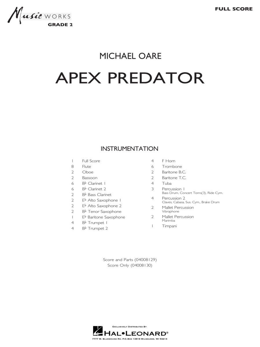 Apex Predator - Full Score
