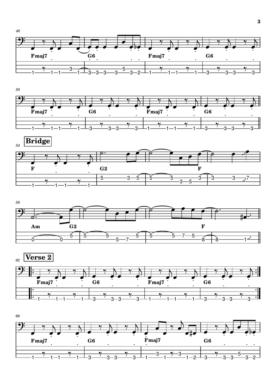 Dreams Guitar Tablature scores gallery preview page 3