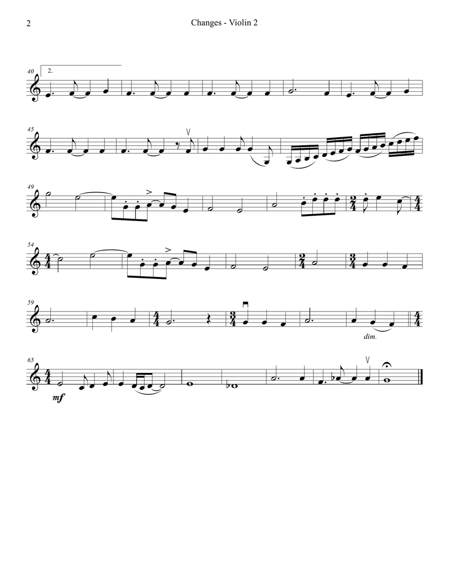 Changes String Quartet scores gallery preview page 4