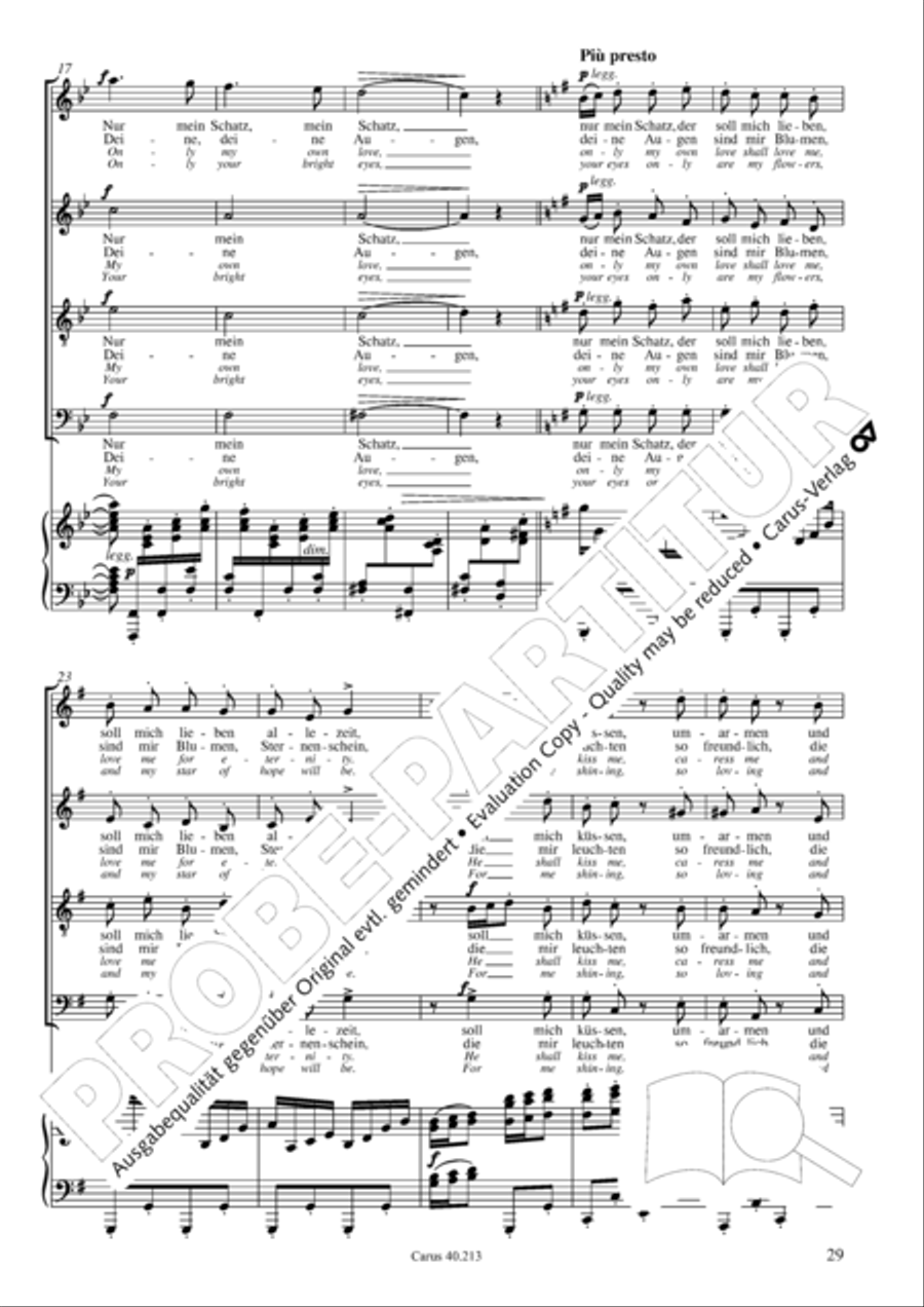 Zigeunerlieder op. 103 Choir scores gallery preview page 30