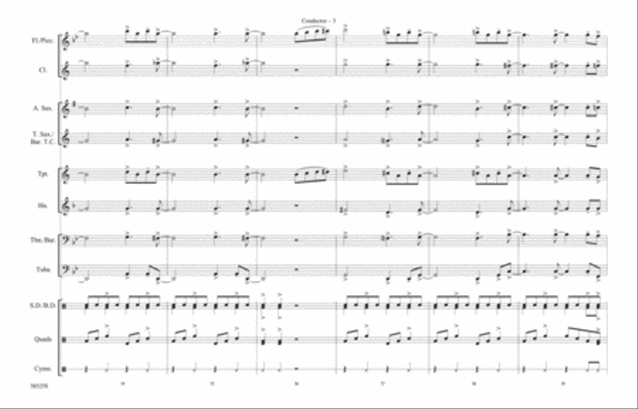 Birth of the Blues: Score Marching Band scores gallery preview page 3